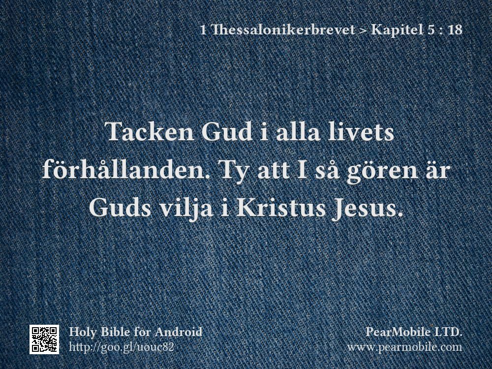 1 Thessalonikerbrevet, Kapitel 5:18